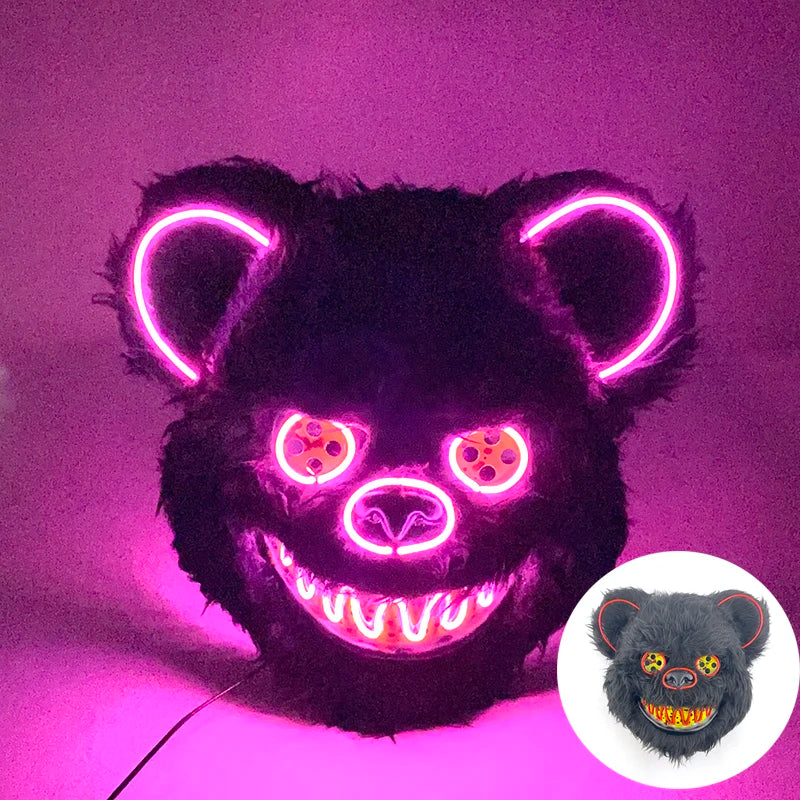 TEEK - Light Up Killer Bear | Bunny Mask COSTUME theteekdotcom 17
