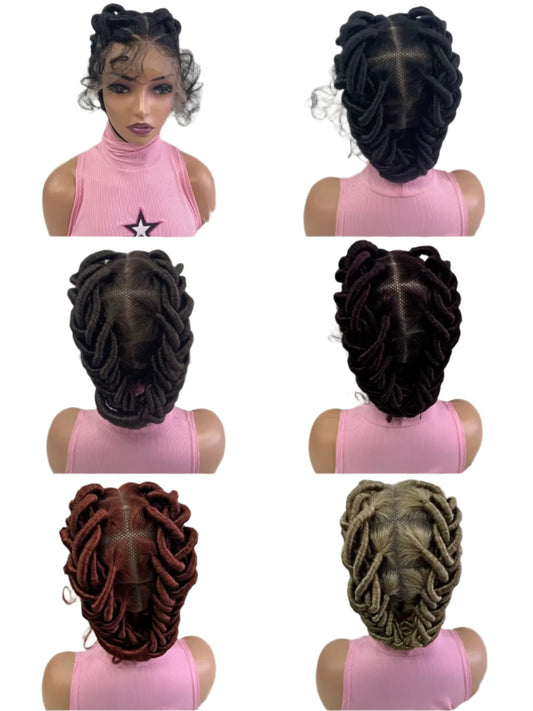 TEEK - 6inch Transparent Full Lace Braided Wig HAIR theteekdotcom