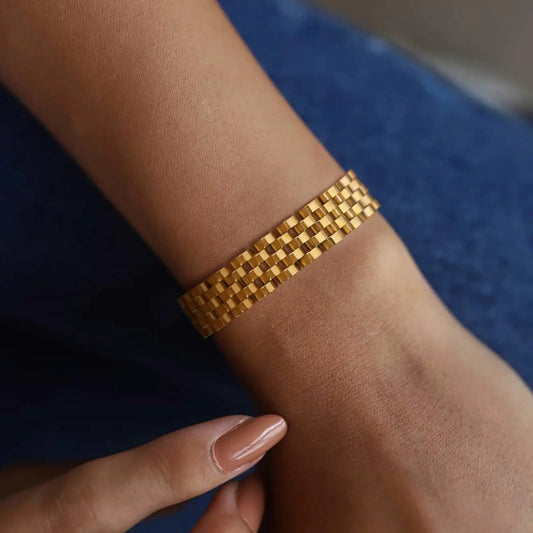 TEEK - 12mm Stainless Steel Link Bracelet JEWELRY theteekdotcom