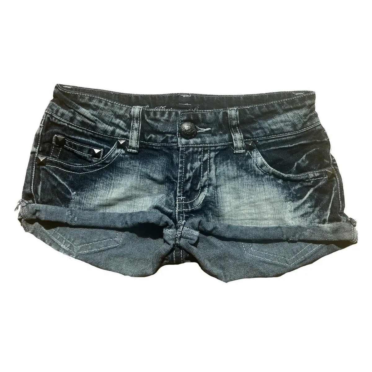 TEEK - British Flag Print Mini Denim Shorts SHORTS theteekdotcom