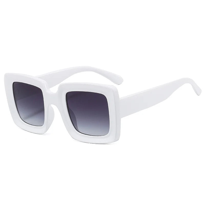 TEEK - Plunking Square Sunglasses EYEGLASSES theteekdotcom White-Gray