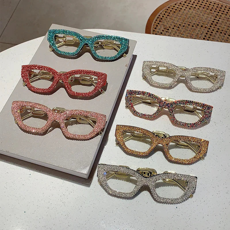 TEEK - Diamond Rhinestone Vintage Fashion Glasses EYEGLASSES theteekdotcom
