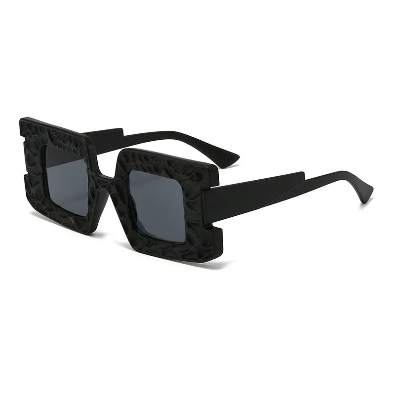 TEEK - Square Steampunk Sunglasses EYEGLASSES theteekdotcom black