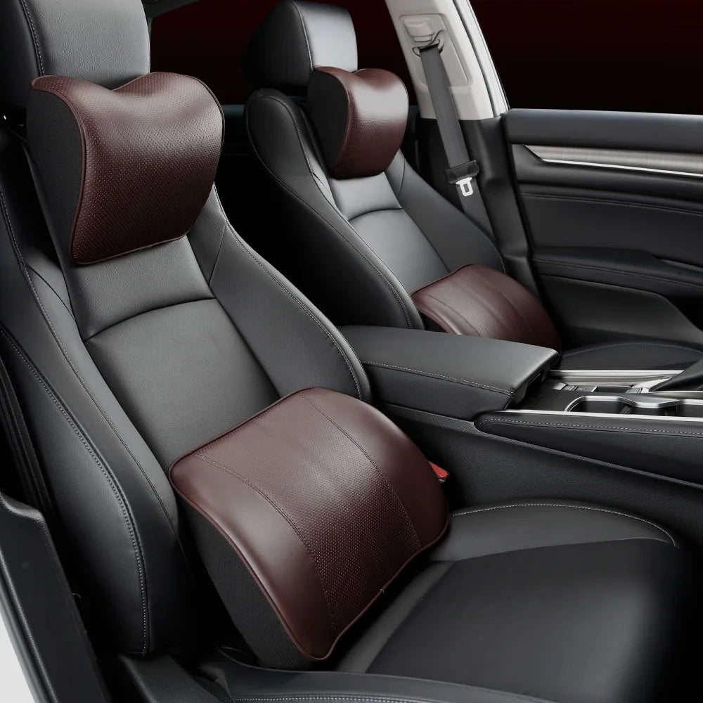 TEEK - Genuine Leather Automobile Pillows AUTO ACCESSORIES theteekdotcom
