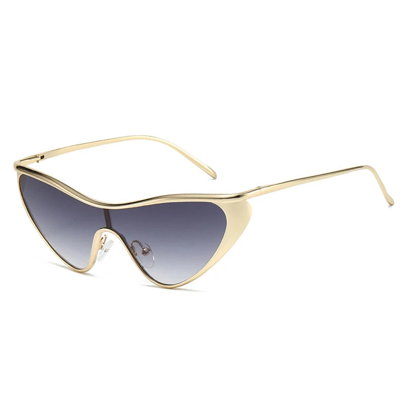 TEEK - Vintage DippedCat Eye Sunglasses EYEGLASSES theteekdotcom C4GoldGradientGray