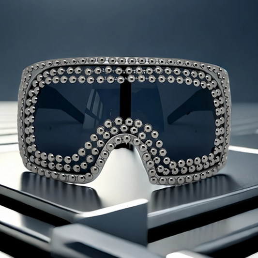 TEEK - Oversized Beaded Goggle Shades EYEGLASSES theteekdotcom