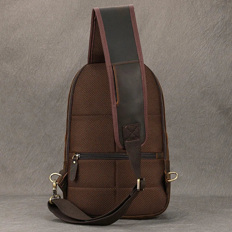 TEEK - Large Size Genuine Leather Single Shoulder Backpack BAG theteekdotcom