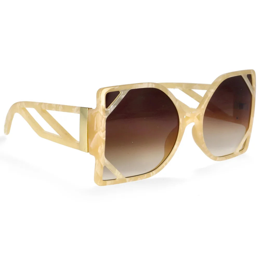 TEEK - Big Square Retro Windows Sunglasses EYEGLASSES theteekdotcom C6Marble