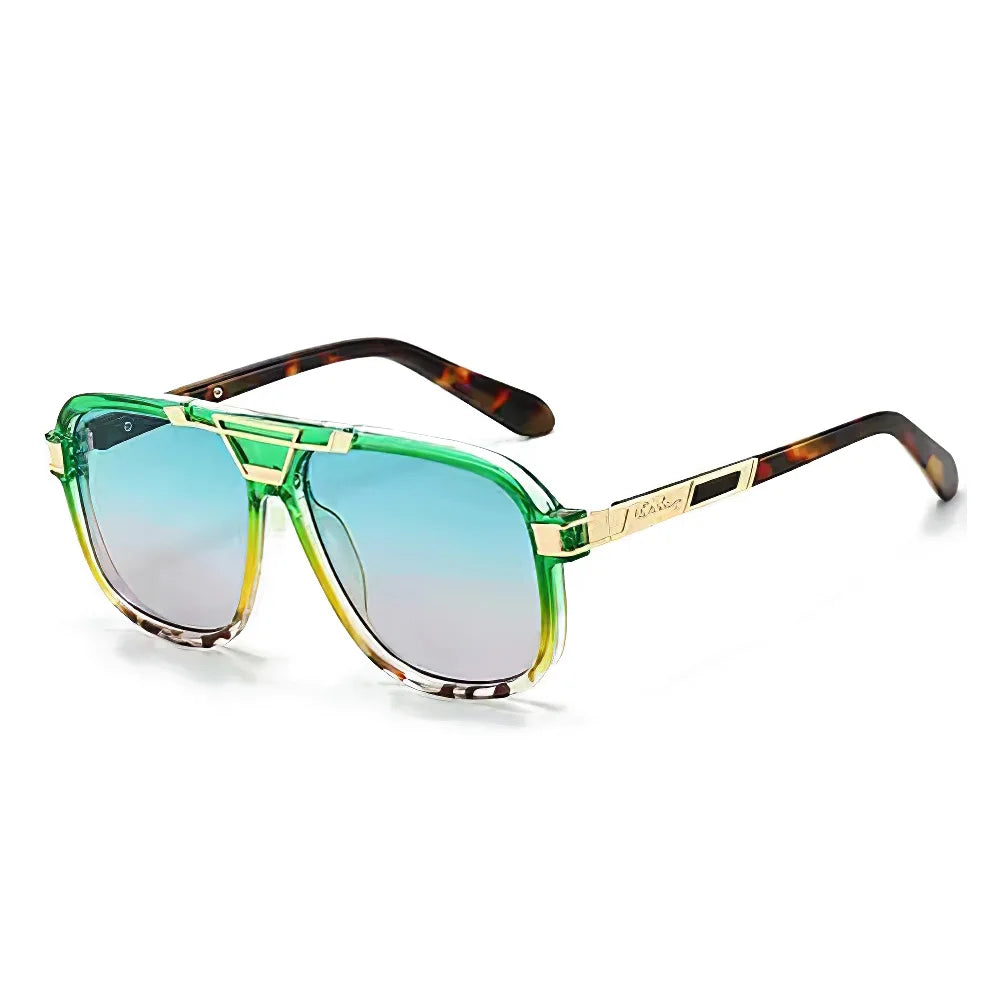 TEEK - Luxury Large Frame Gradient Color Sunglasses EYEGLASSES theteekdotcom green