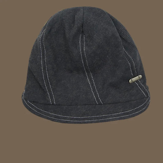TEEK - Mens Small Brimmed Drawstring Knitted Stacked Hat HAT theteekdotcom