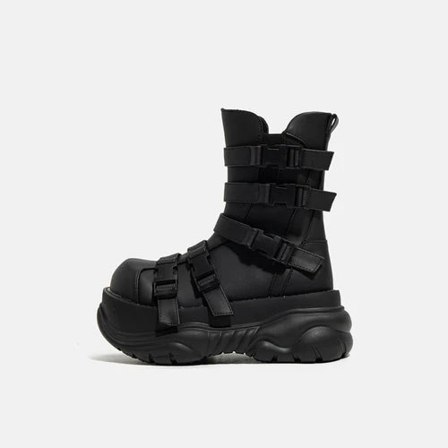 TEEK - Big Muffin Thick Bottom Buckle Boots SHOES theteekdotcom 5.5