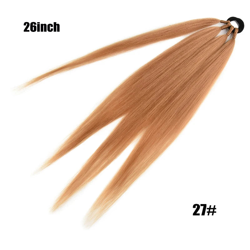 TEEK - Ponytail Synthetic Rubber Band Hair Ring 26 Inch Extensions