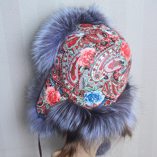 TEEK - Winter Real Fox Fluff Hat HAT theteekdotcom