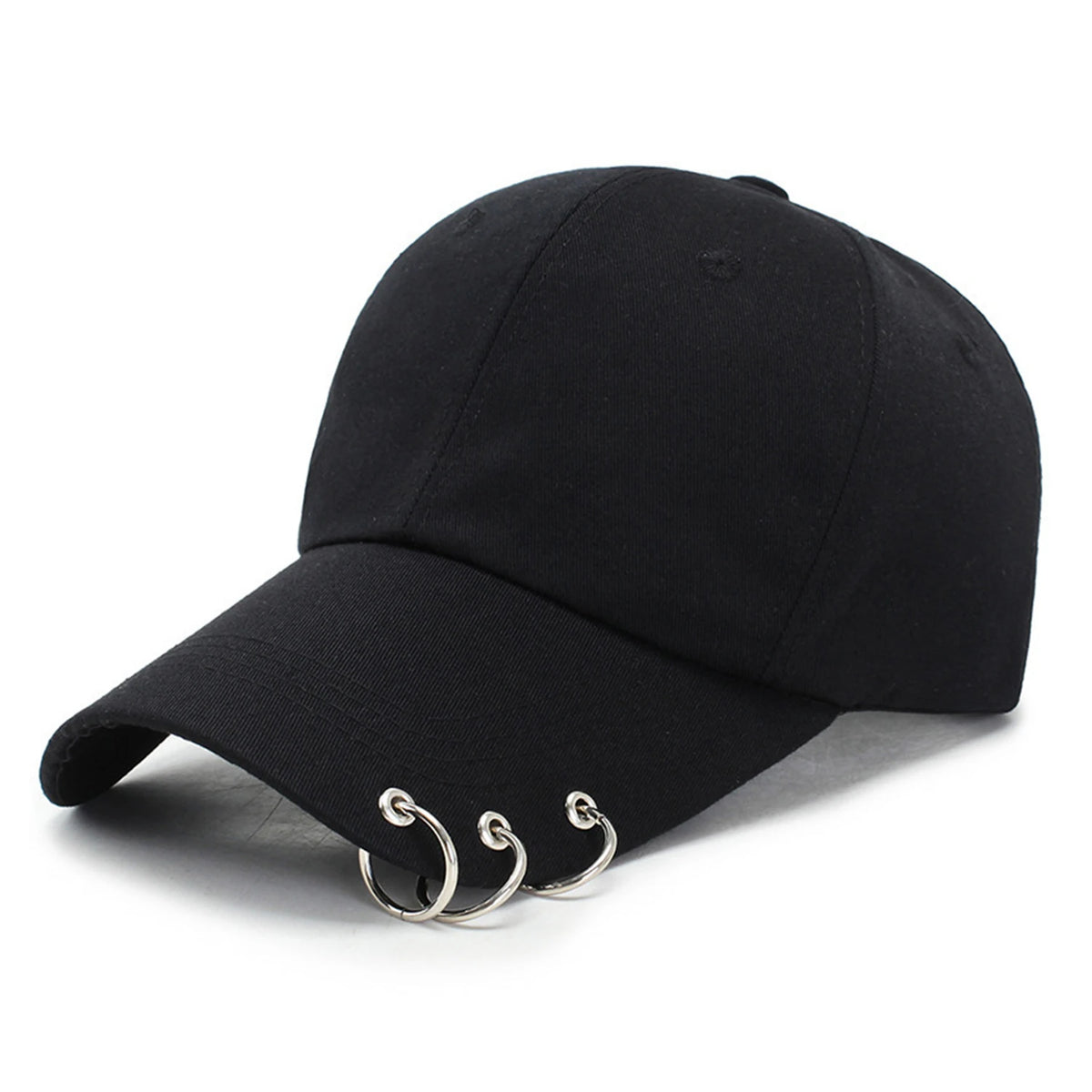 TEEK - Goth Denim Ripped Baseball Cap HAT theteekdotcom san quan One Size