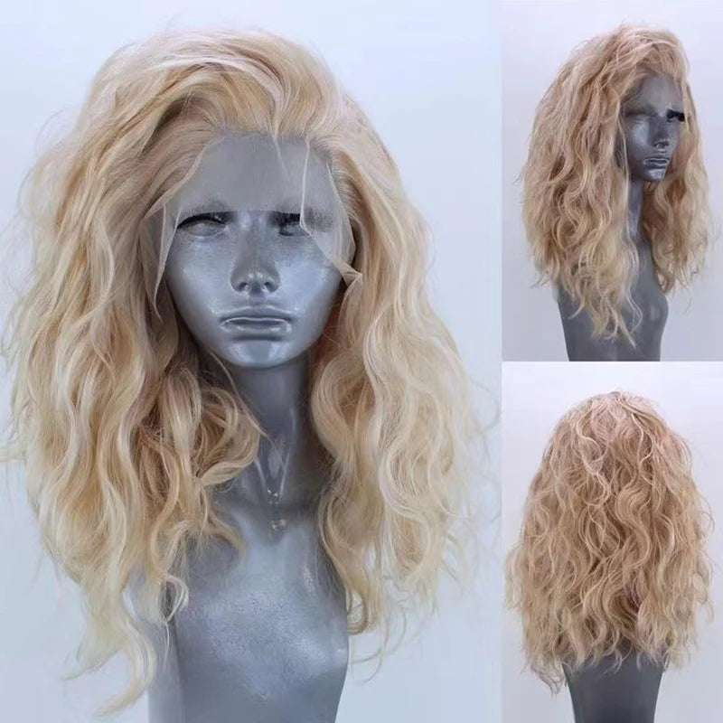 TEEK - Blonde Long Natural Wave Synthetic Wig HAIR theteekdotcom Short Loose Curly