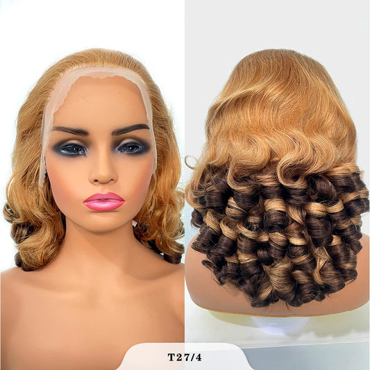 TEEK - Vietnamese Raw 200% Ombre Double Bouncy Glueless Wig HAIR theteekdotcom T 27 4 26 in 200%