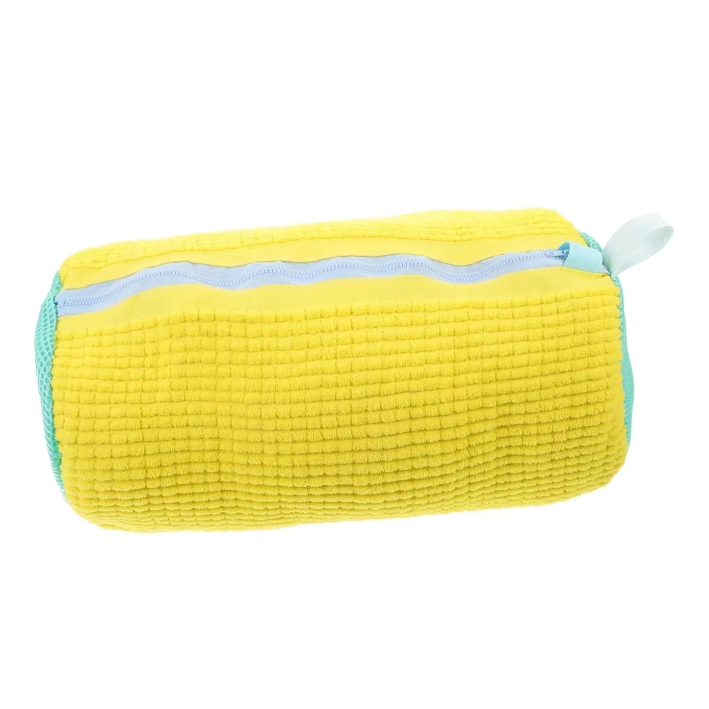 Shoe Wash Shoes Bag Padded Net Laundry Protector Fluffy fibers Polyester Washing Shoes Machine Laundry Bag Drying Bags 1PCS TEEK 39X19 Yellow China Mainland