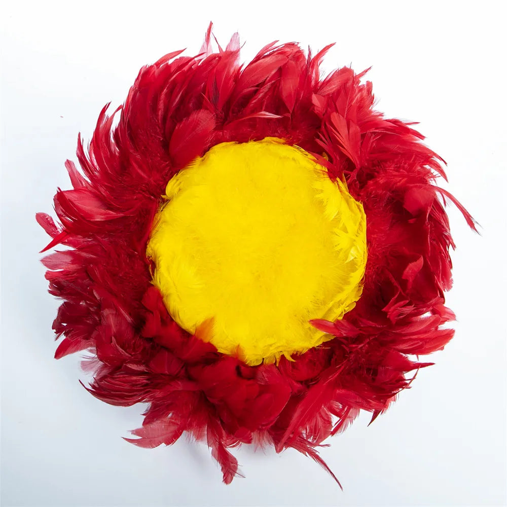 TEEK - UliUli Colored Feather Gourd Red Yellow Rattles 2pc HOME DECOR theteekdotcom