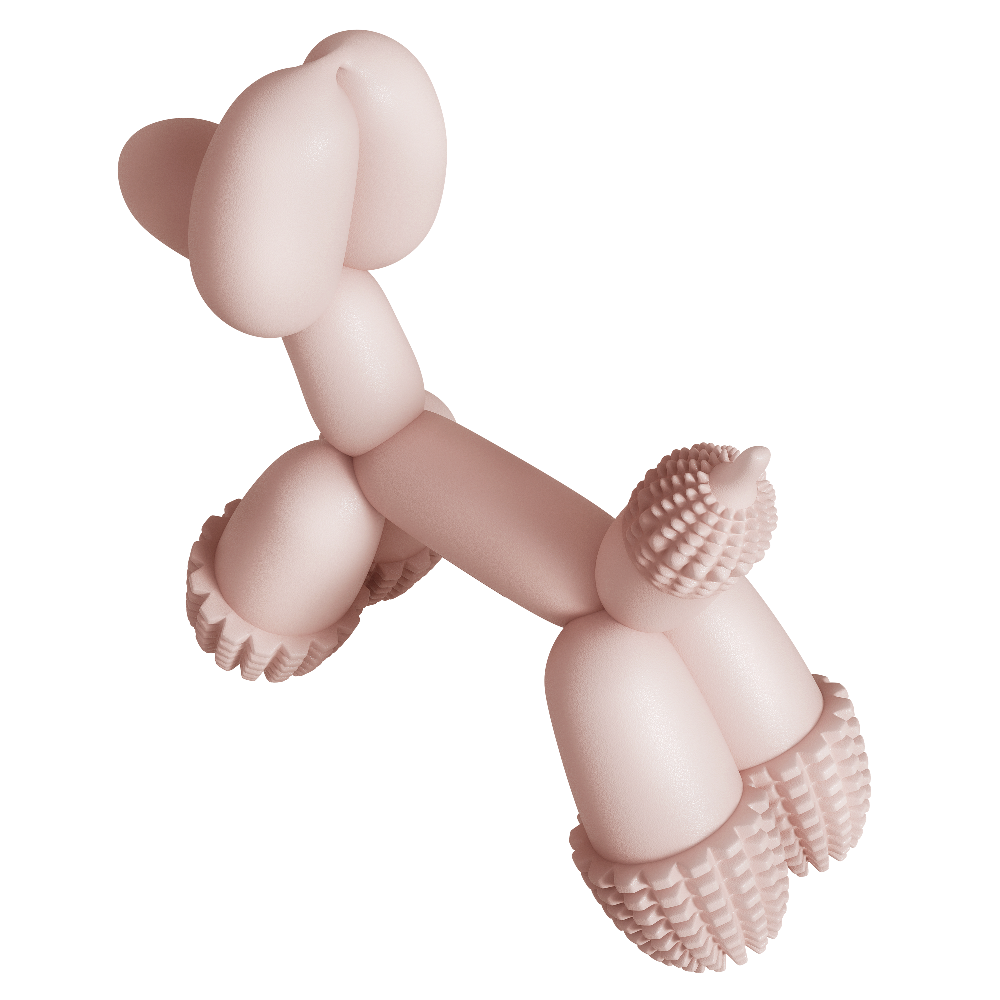 TEEK - Balloon Dog Toy Pink PET SUPPLIES TEEK SD
