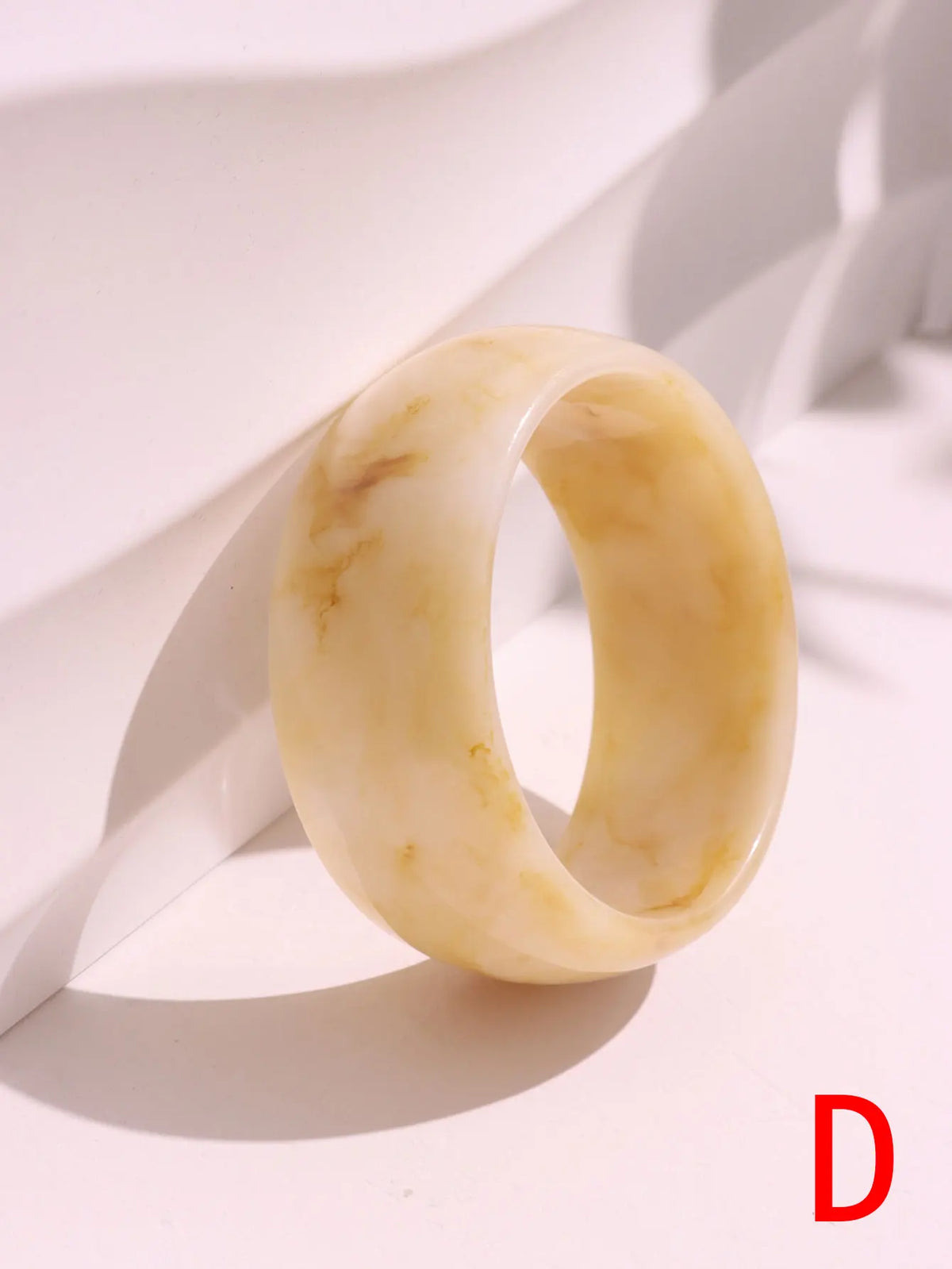 TEEK - Chunky Sunrise Yellow White Texture Silver Plated Bracelet JEWELRY theteekdotcom E