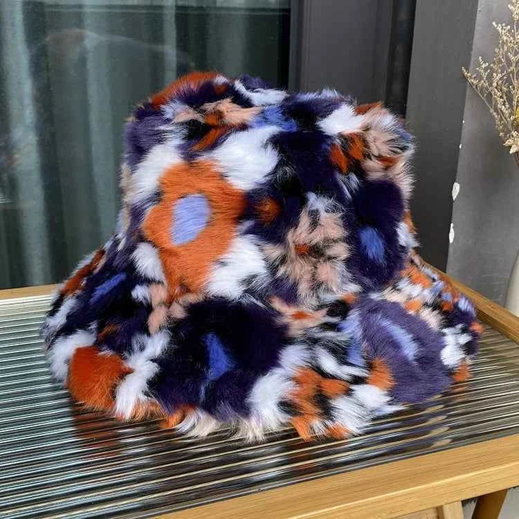 TEEK - Floral Long Haired Colored Basin Hat