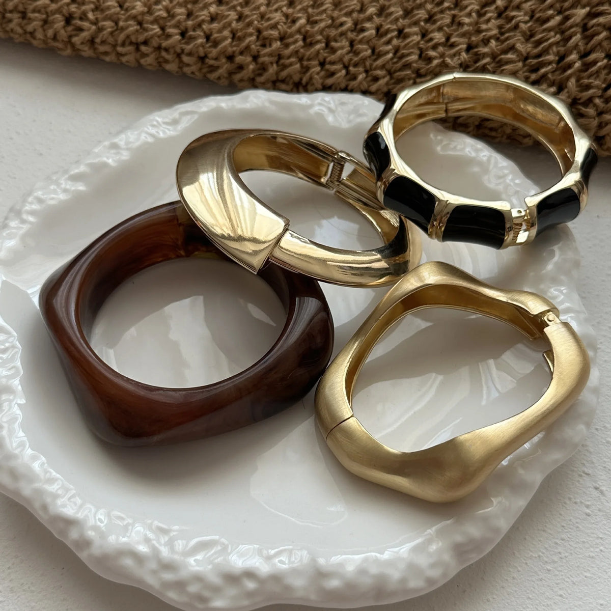 TEEK - Boho Coffee Blend Chunky Bangle JEWELRY theteekdotcom