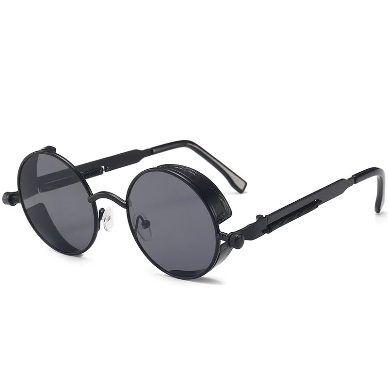 TEEK - Metal Round Mirror Glasses EYEGLASSES theteekdotcom Black Gray CHINA 1 pcs