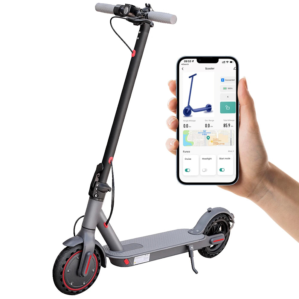 TEEK - 350W 19mph APP Folding Smart Electric Scooter TRANSPORTATION theteekdotcom