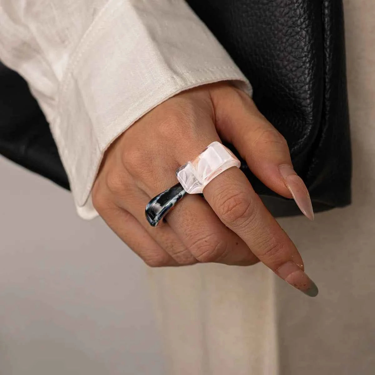 TEEK - Multi Square Round Irregular Rings JEWELRY theteekdotcom