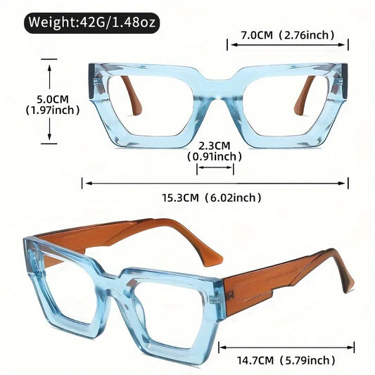 TEEK - Oversized Clear Lens Anti Blue Light Glasses EYEGLASSES theteekdotcom