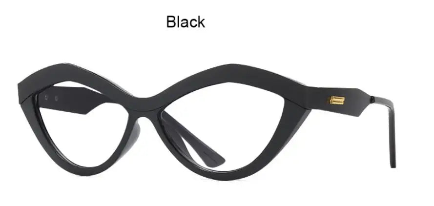 TEEK - Cat Eye Presbyopic Reading Glasses EYEGLASSES theteekdotcom C2 black clear Anti Blue Light 0