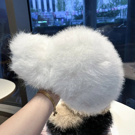 TEEK - Fur Warm Snow Faux Fox Fur Thick Baseball Hat HAT theteekdotcom