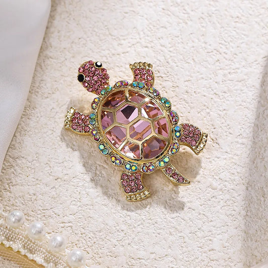 TEEK - Turtle Rhinestone Brooch JEWELRY theteekdotcom