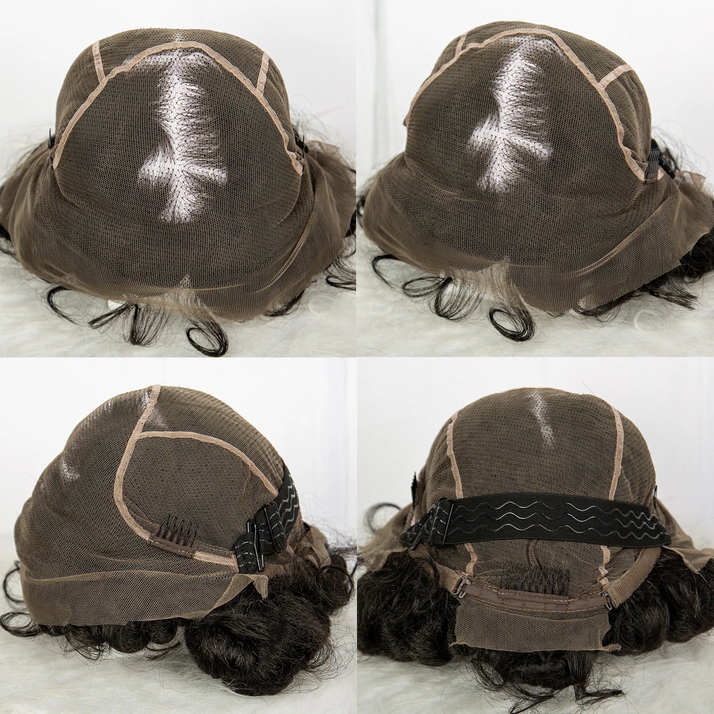 TEEK - 27-613 6Inch Transparent Full Lace Handmade Bantu Synthetic Wig HAIR theteekdotcom