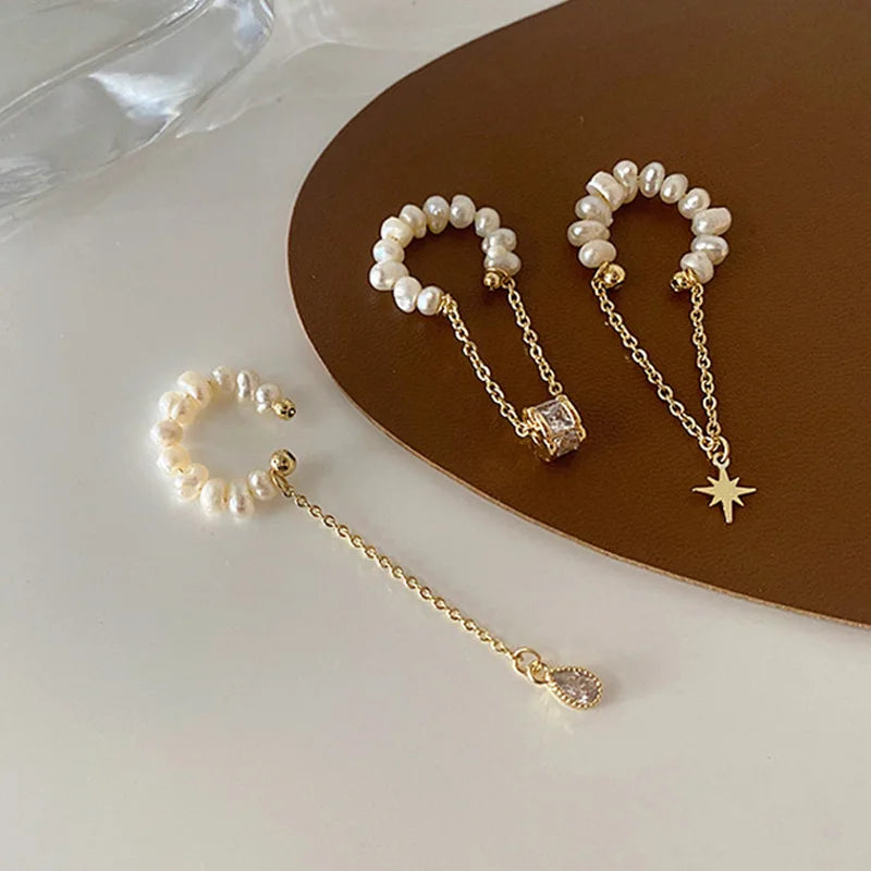 TEEK - Pearlish Ear Bone Cuffs JEWELRY theteekdotcom