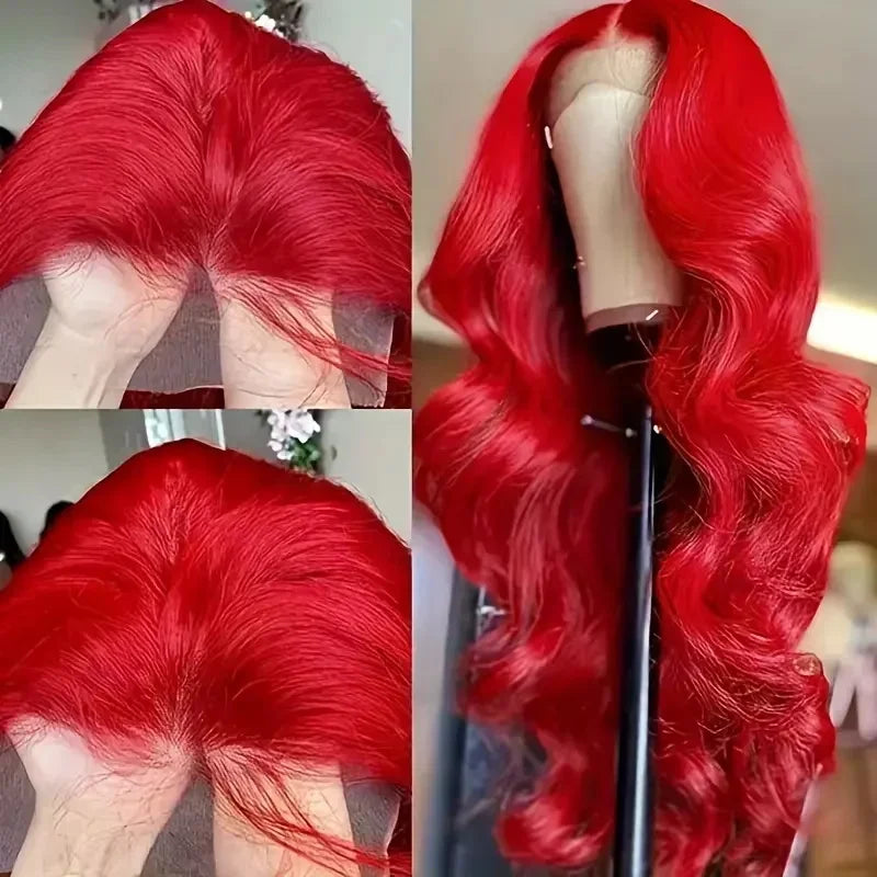 TEEK - Hot Red 13x6 Hd Lace Frontal Wig HAIR TEEK H