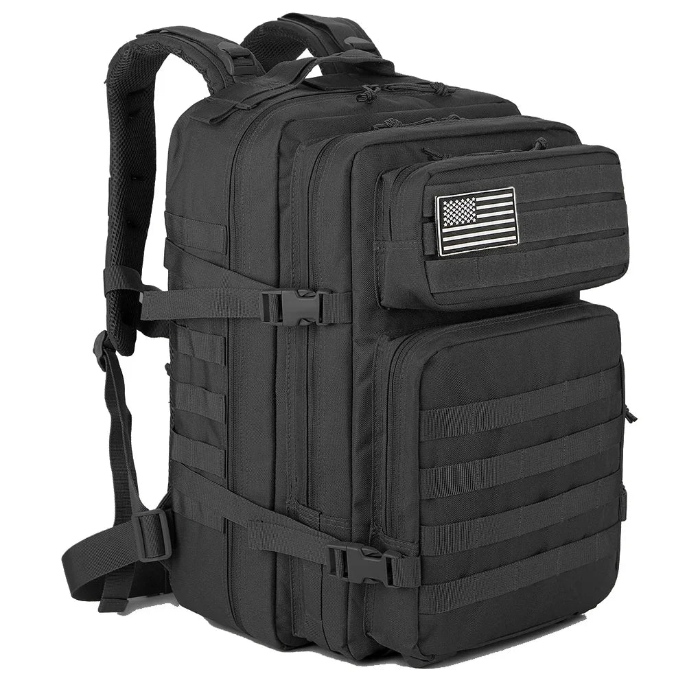 TEEK - 45L Barred Backpack BAG theteekdotcom Black 1