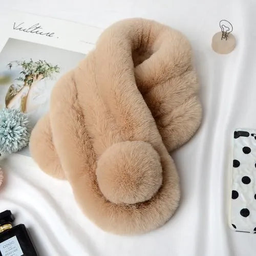 TEEK - Faux Fur Plugged Collar Scarf SCARF theteekdotcom 1