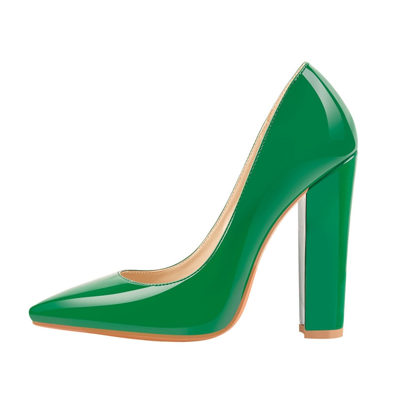 TEEK - Point Toe Block Pumps SHOES theteekdotcom Y8913H 7