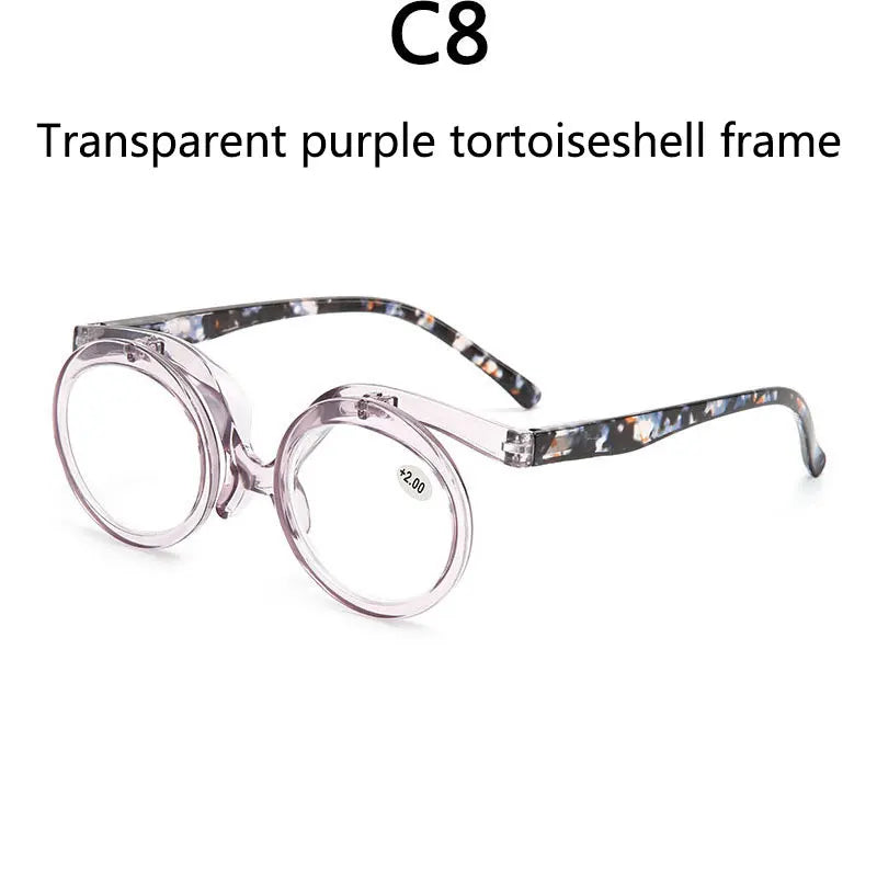 TEEK - Flip Up Reading Glasses EYEGLASSES theteekdotcom C8 +1.00