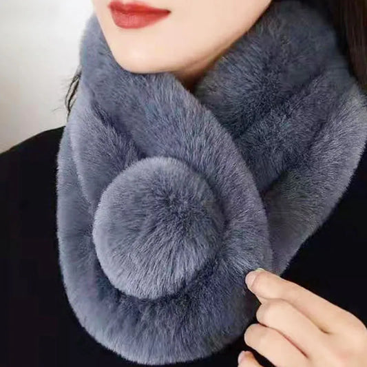 TEEK - Faux Fur Plugged Collar Scarf SCARF theteekdotcom