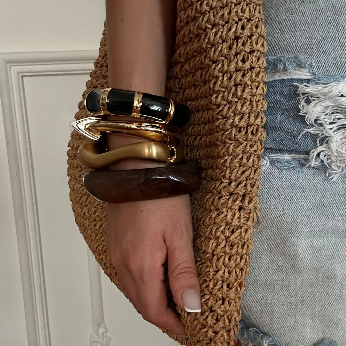 TEEK - Boho Coffee Blend Chunky Bangle JEWELRY theteekdotcom