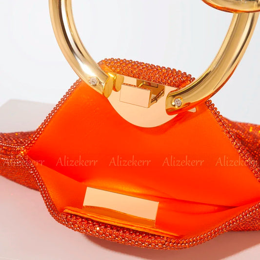 TEEK - Knotted Handle Rhinestone Evening Crystal Clutch BAG theteekdotcom