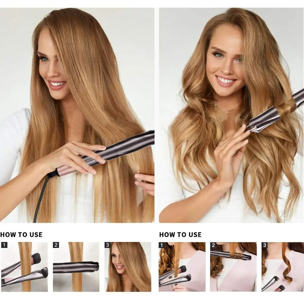 TEEK - 2 in 1 Twist Hair Straightening Curling Iron HAIR CARE theteekdotcom