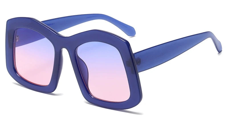 TEEK - FRFR Big Square Gradient Shades EYEGLASSES theteekdotcom Blue Pink