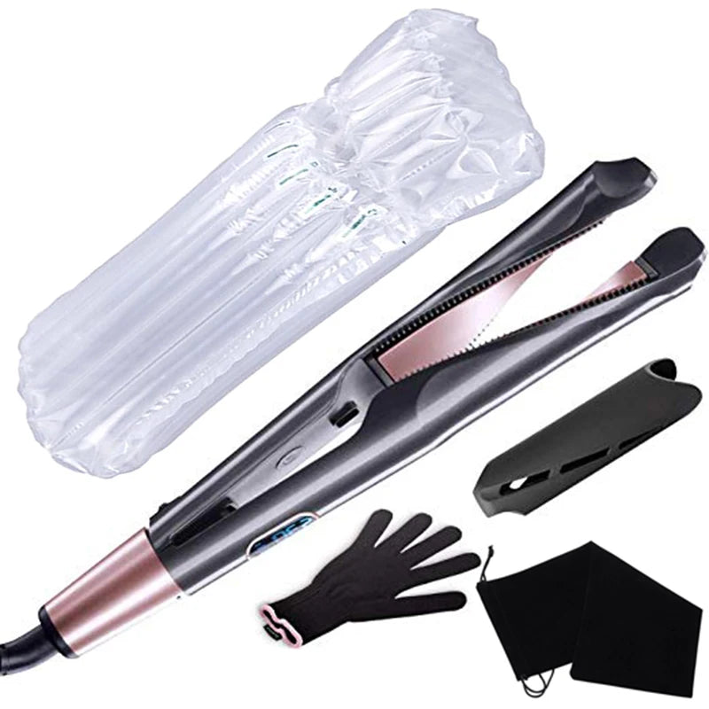 TEEK - 2 in 1 Twist Hair Straightening Curling Iron HAIR CARE theteekdotcom Black without box US