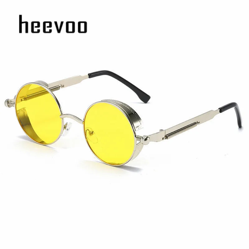 TEEK - Metal Round Mirror Glasses EYEGLASSES theteekdotcom Silver Yellow CHINA 1 pcs