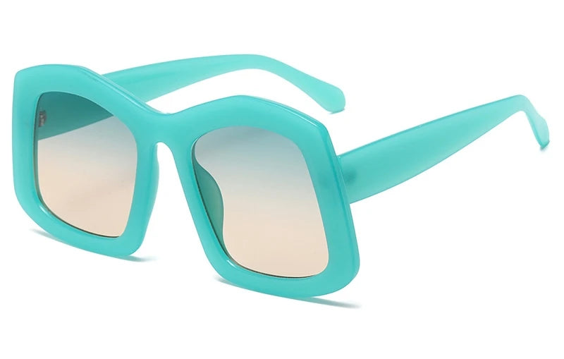 TEEK - FRFR Big Square Gradient Shades EYEGLASSES theteekdotcom Green