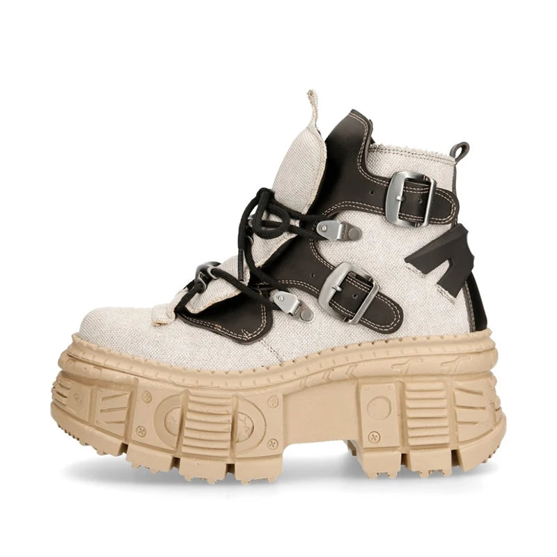 TEEK - Ankle Platform Metal Buckle Shoes SHOES theteekdotcom