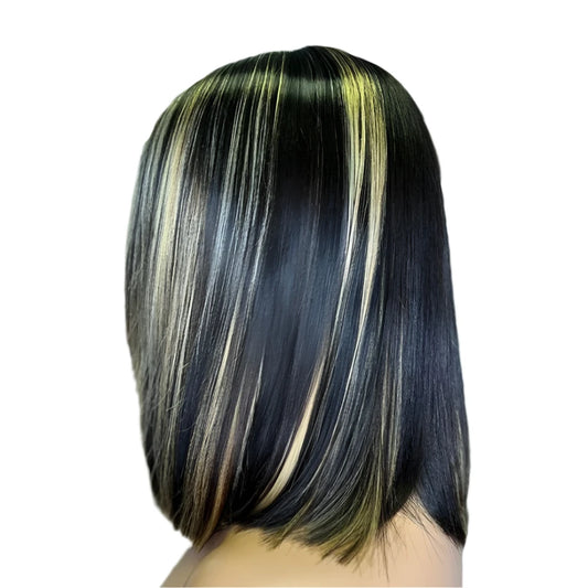 TEEK - Highlight 13x4 Lace Frontal 1B/27 Brazilian Straight Bob Wigs HAIR theteekdotcom